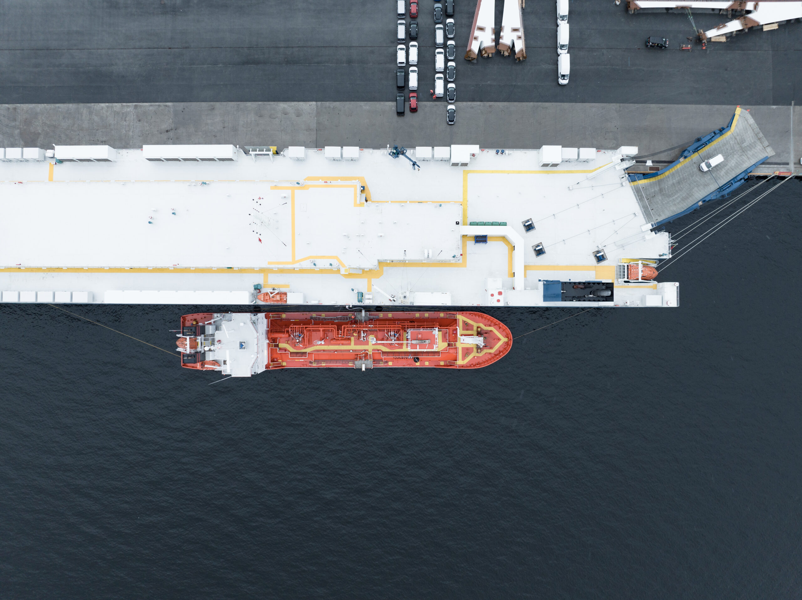 Dronefoto- Gasnor, Drammen Havn - Aerial Visuals AS