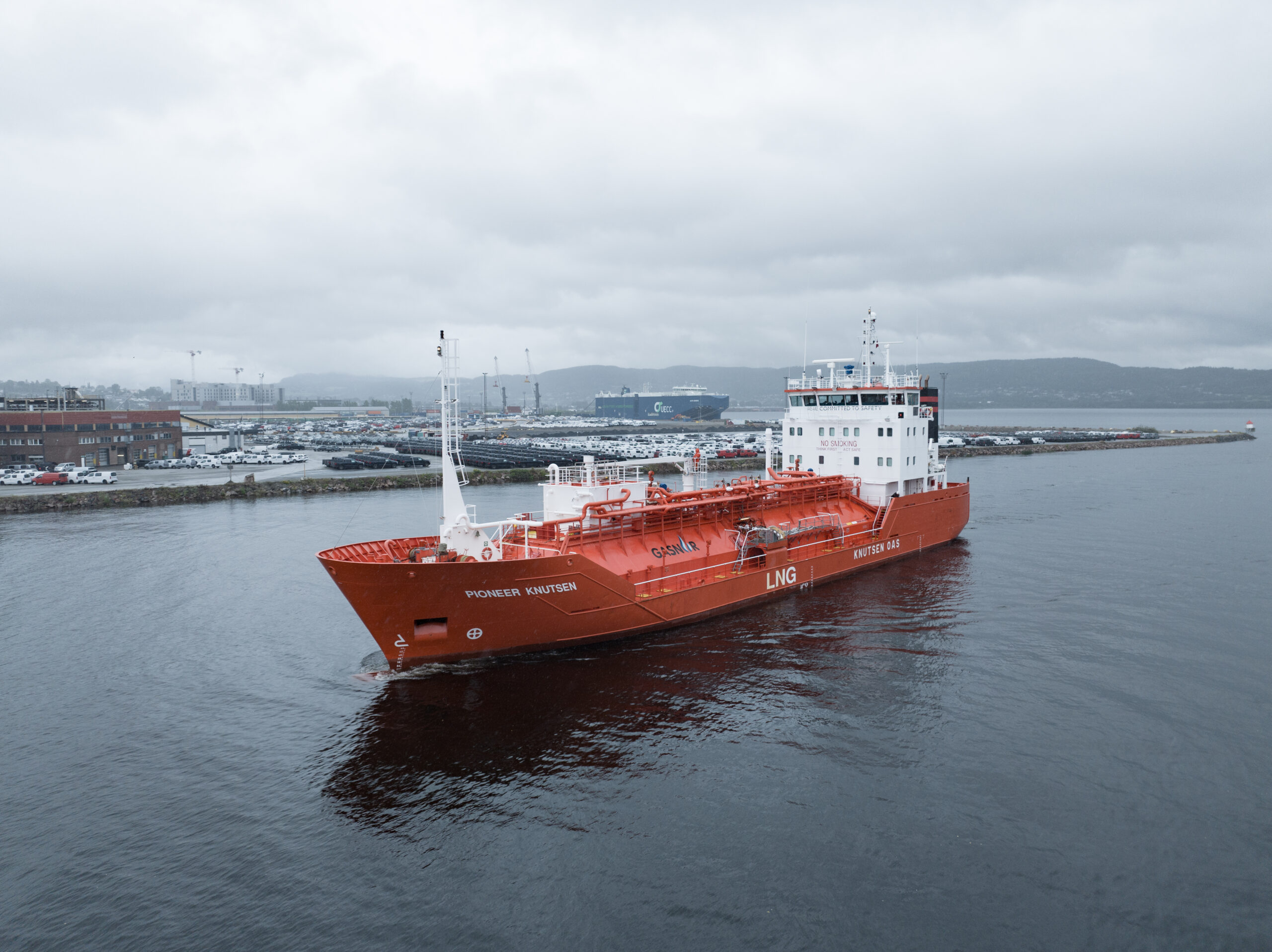 Dronefoto- Gasnor, Drammen Havn - Aerial Visuals AS