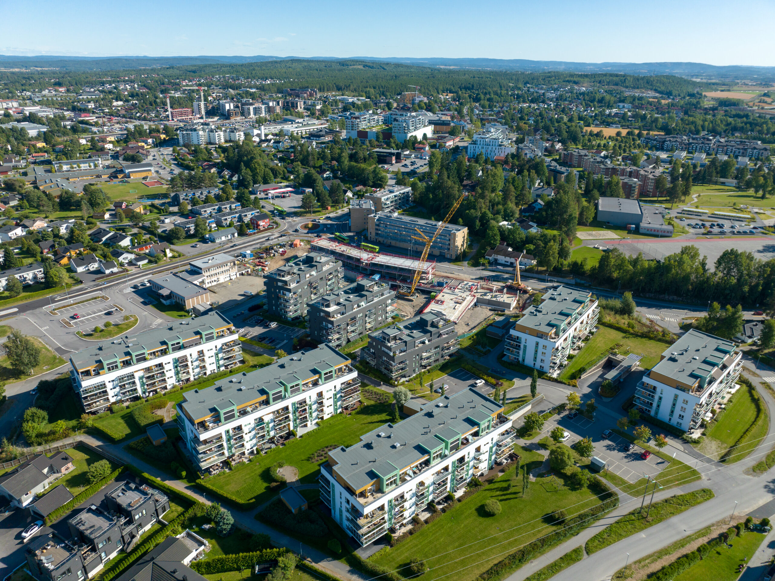 Dronefofo - 3D - Jessheim Park - Aerial Visuals AS